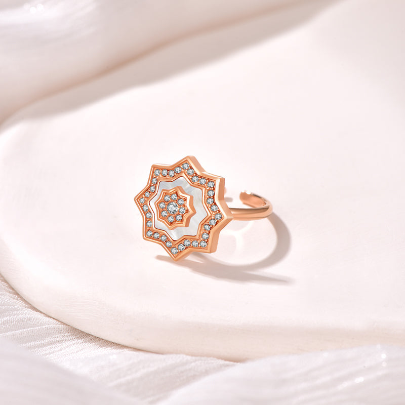 Najm / Ring Pearl Rose Gold