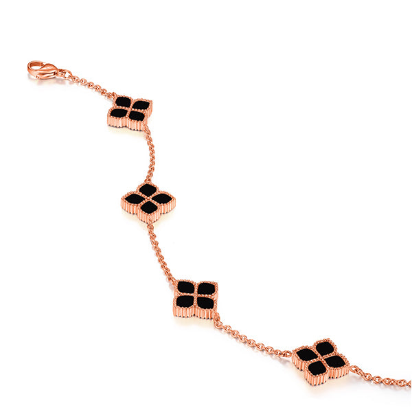 Joory / Choker Necklace Black Rose Gold