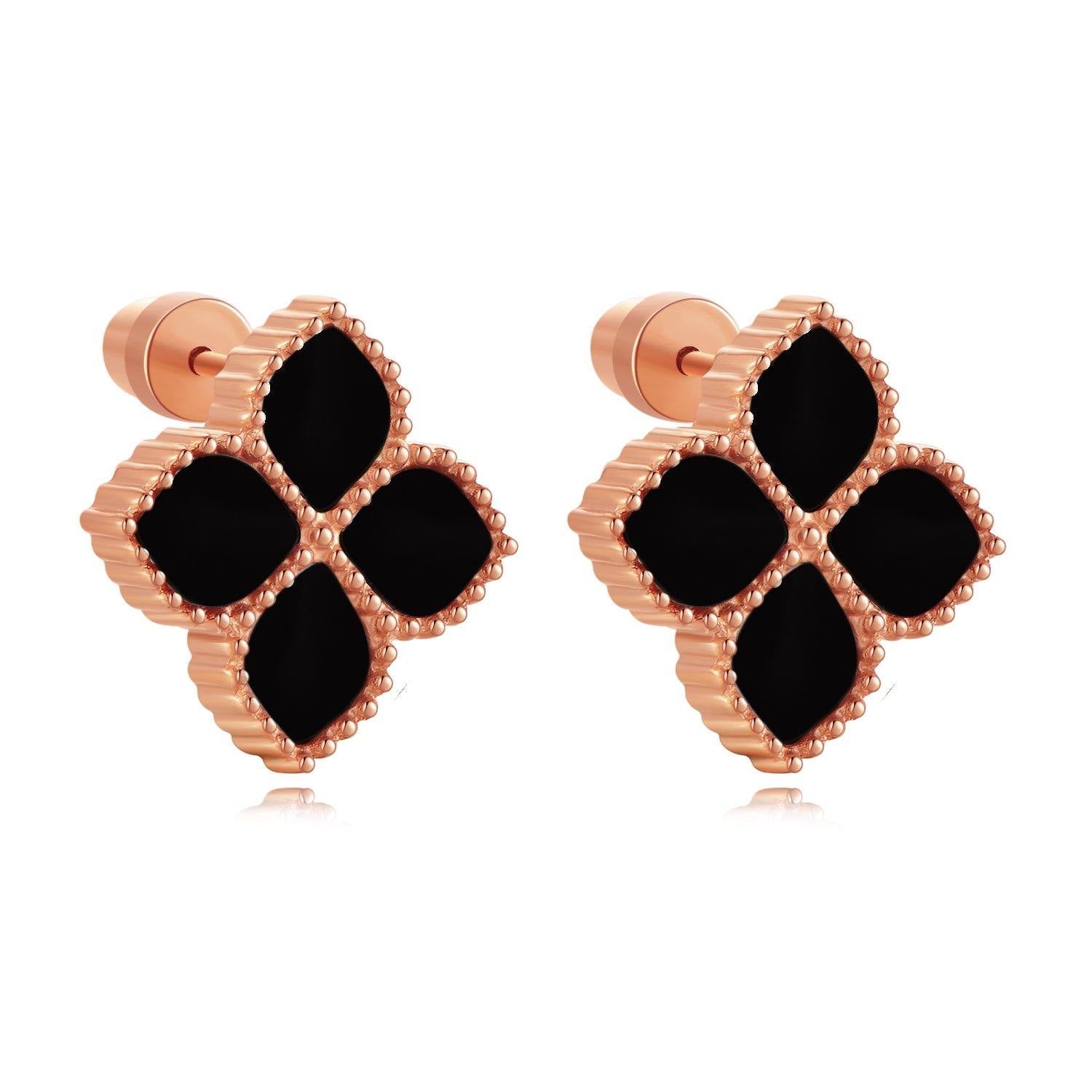 Joory / Choker Black Rose Gold Set