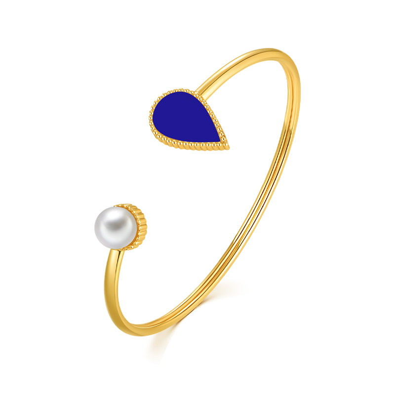 Drop / Bangle Blue Gold