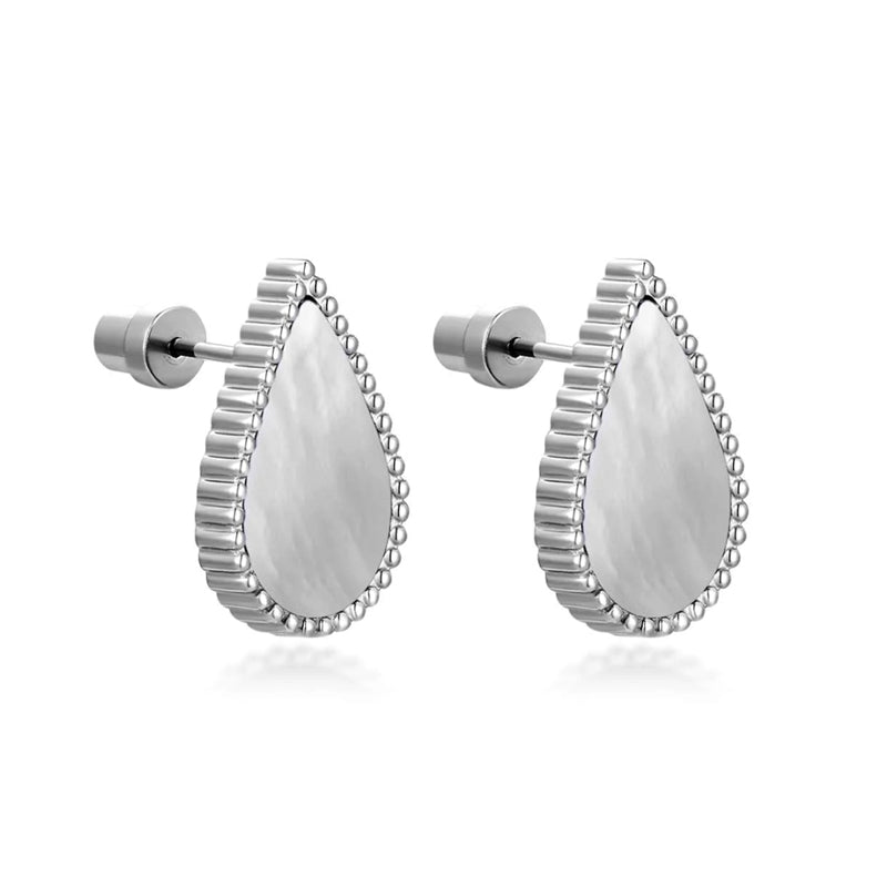 Drop / Earrings Pearl Silver