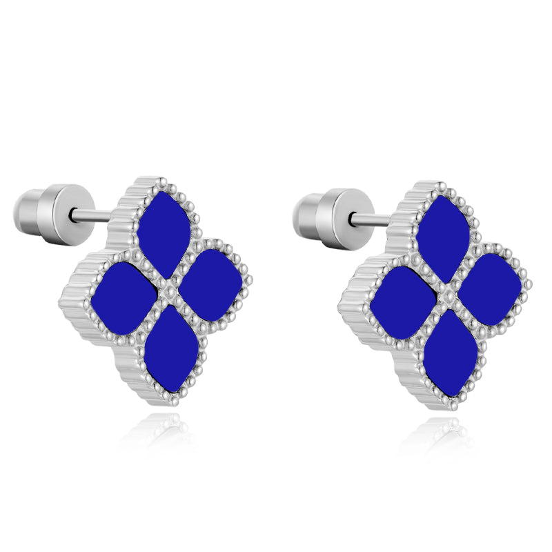 Joory / Earrings Blue Silver