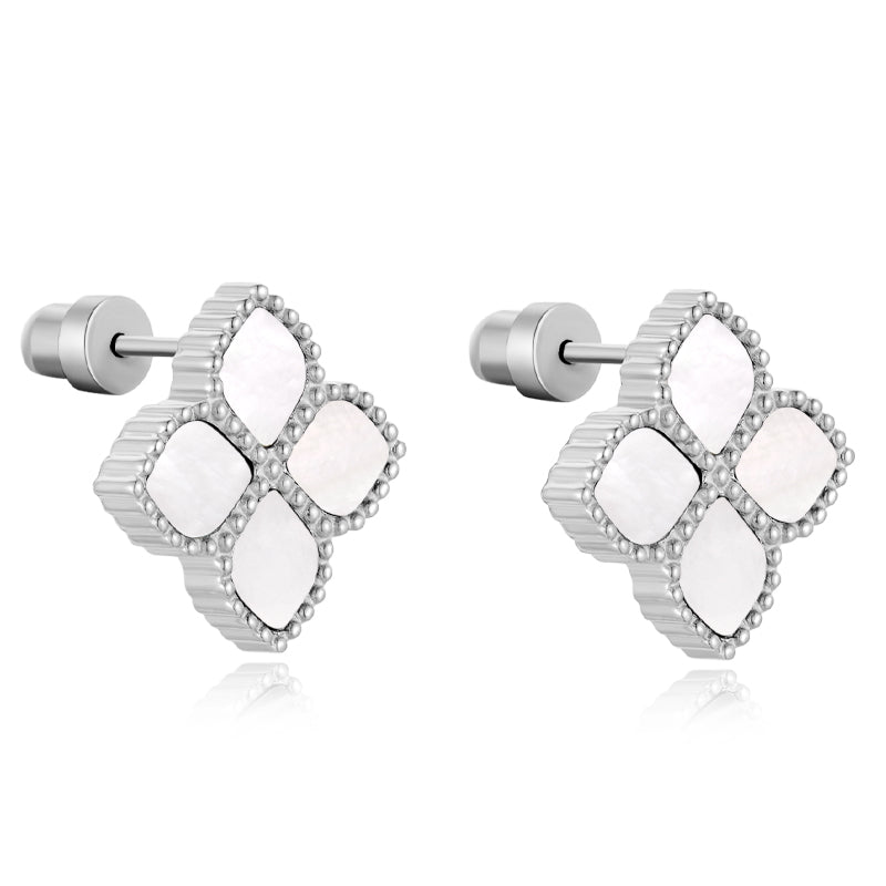 Joory / Earrings Pearl Silver