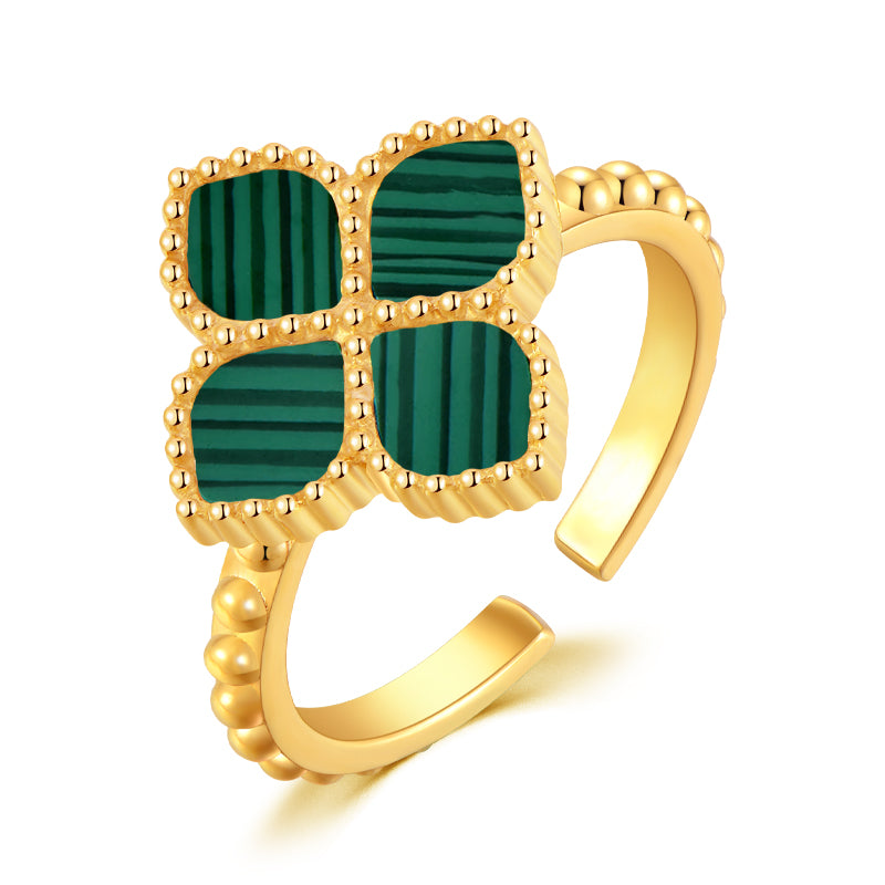 Joory / Ring Malachite Gold