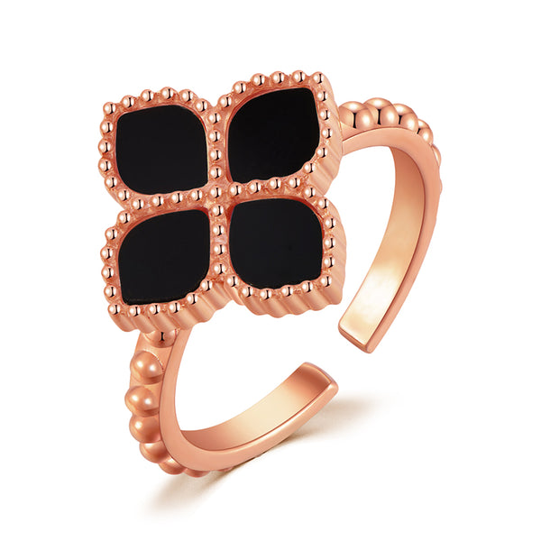 Joory / Ring Black Rose Gold