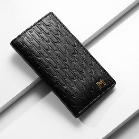 Italian Calfskin Leather Black / Gold