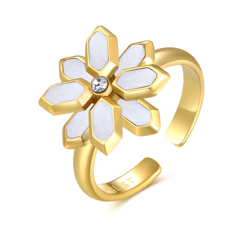 Lotus / Ring Pearl Gold