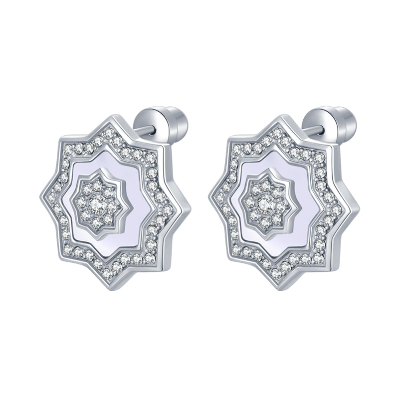 Najm / Earrings Pearl Silver