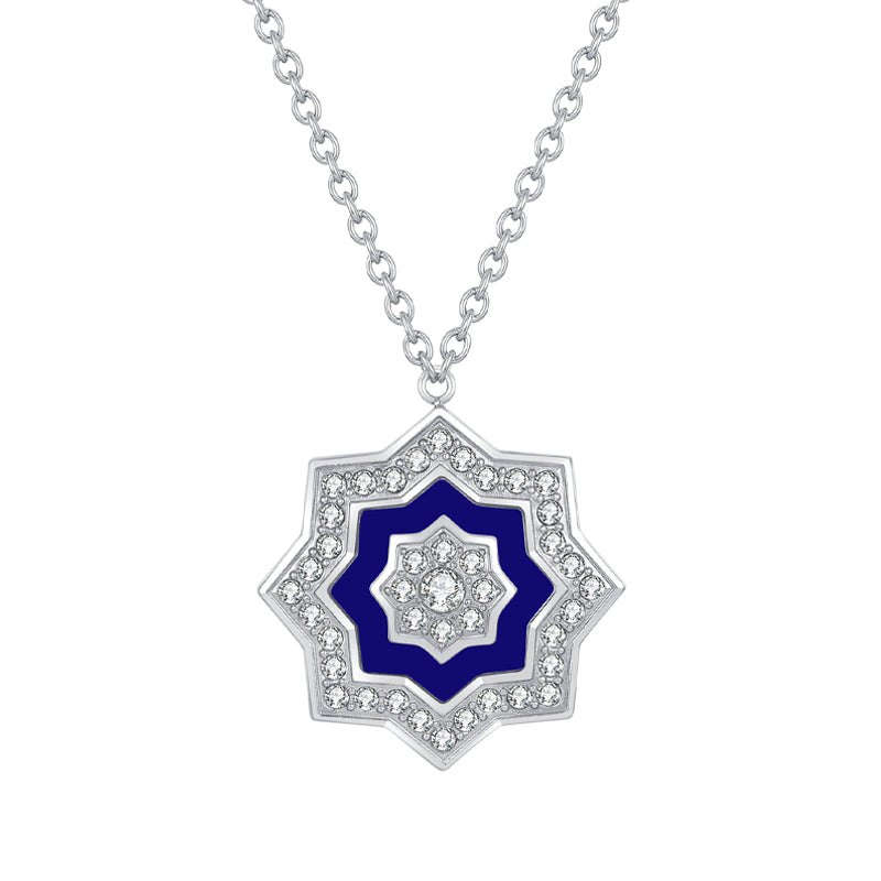 Najm / Necklace Blue Silver