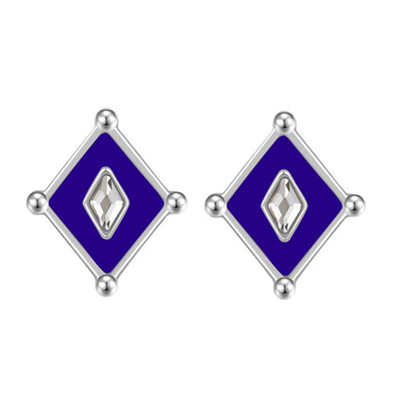 Kite / Earrings Blue Silver