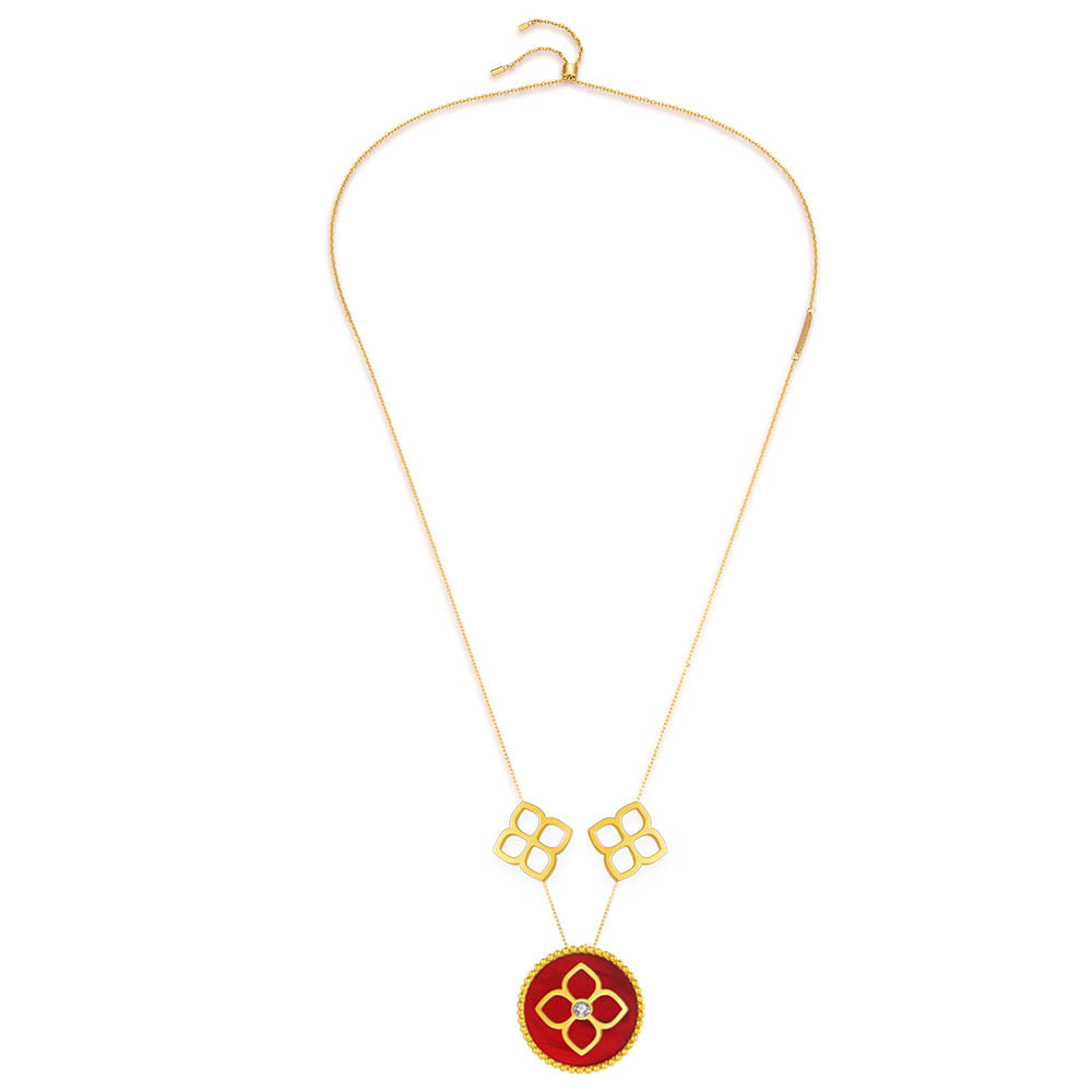 Ameera / Necklace Red Gold