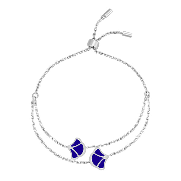 Tulip / Bracelet Blue Silver