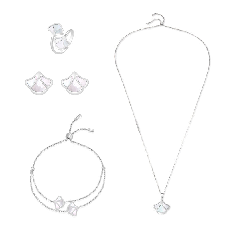 Tulip / Set Pearl Silver