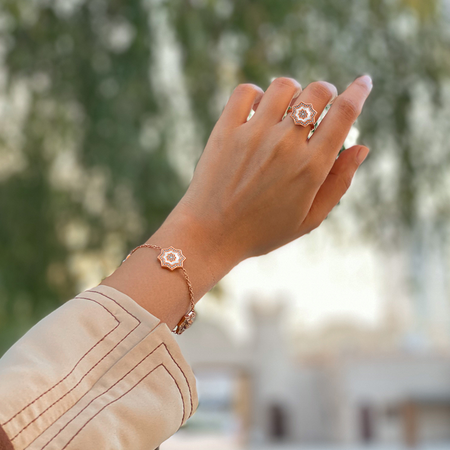 Najm / Ring Pearl Rose Gold