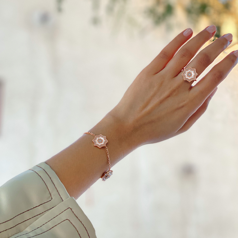 Najm / Bracelet Pearl Rose Gold