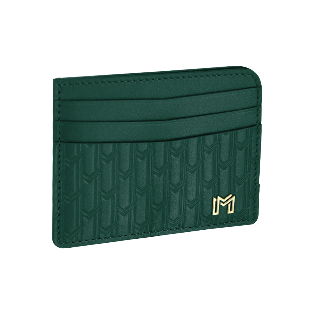 Italian Calfskin Leather Green / Gold