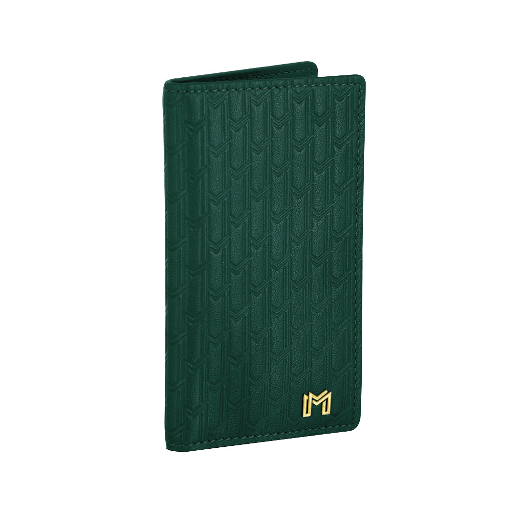 Italian Calfskin Leather Green / Gold