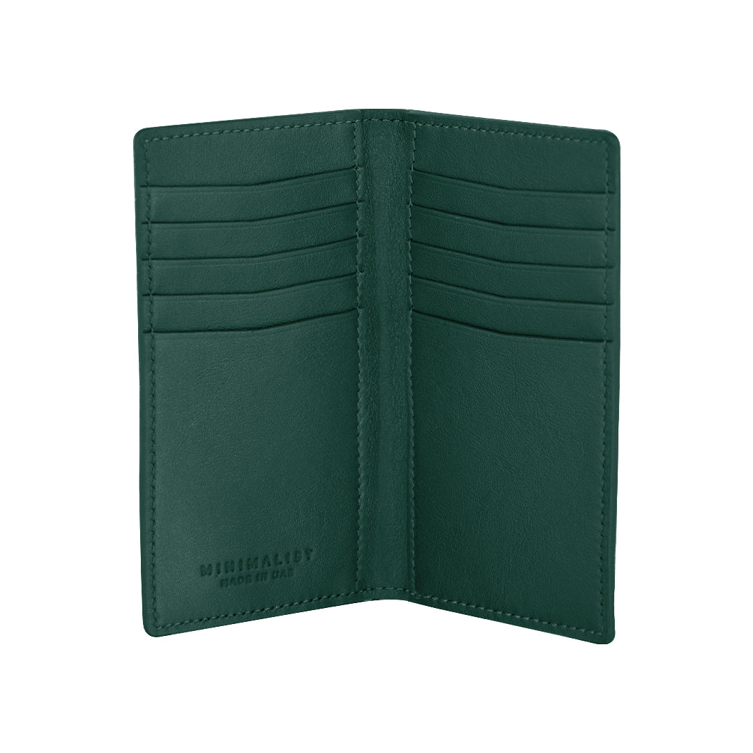 Italian Calfskin Leather Green / Gold