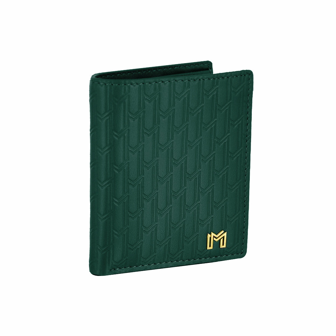 Italian Calfskin Leather Green / Gold