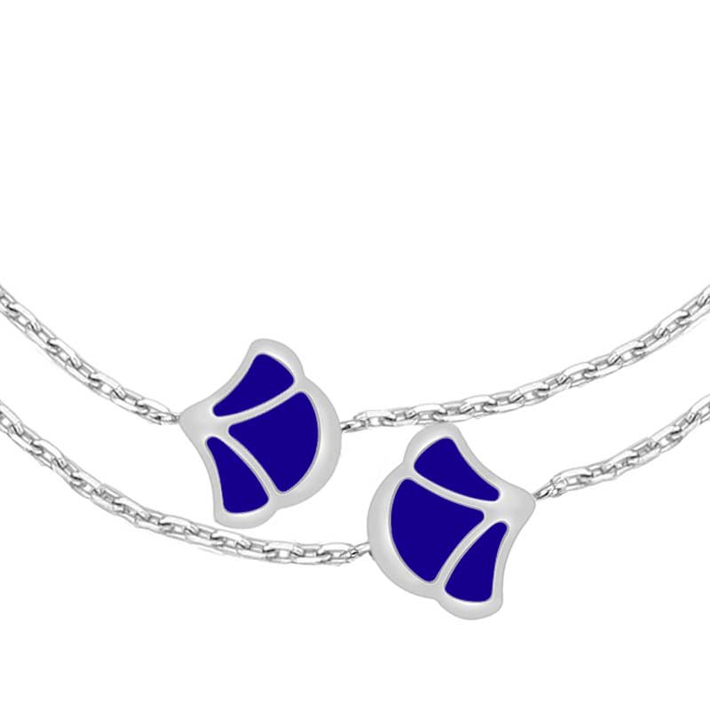 Tulip / Bracelet Blue Silver