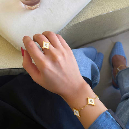 Kite / Bracelet Pearl Gold