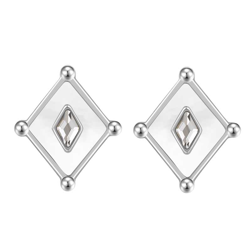 Kite / Earrings Pearl Silver