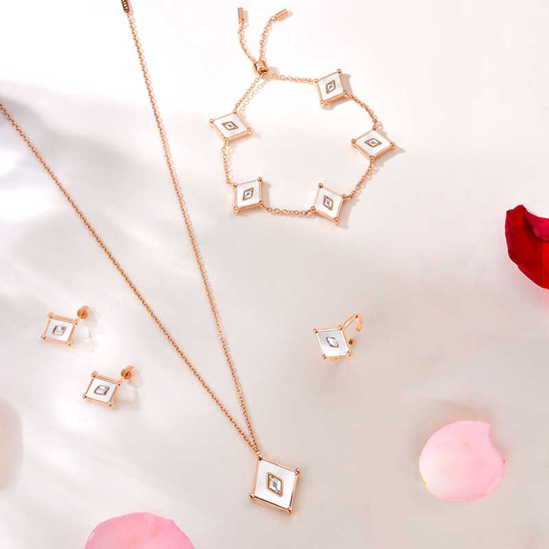 Kite / Set Pearl Rose Gold