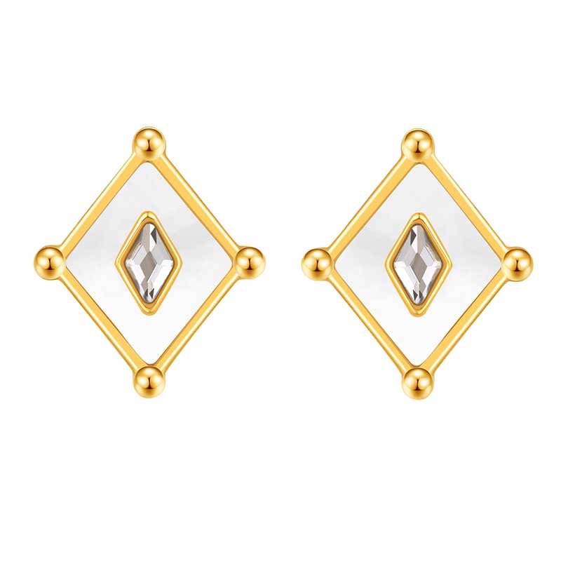 Kite / Earrings Pearl Gold