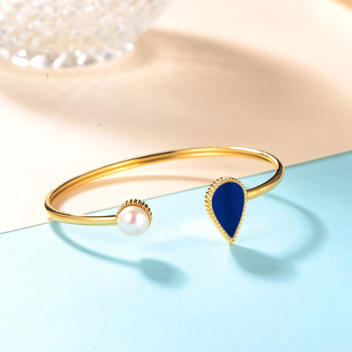 Drop / Bangle Blue Gold