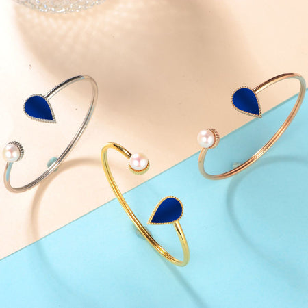 Drop / Bangle Blue Gold