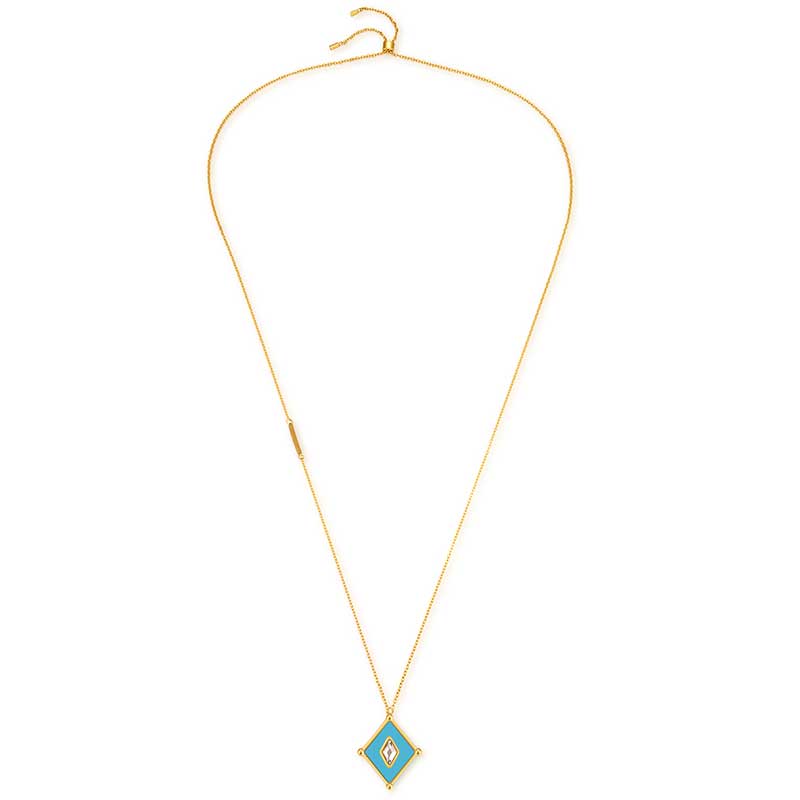 Kite / Necklace Turquoise Gold