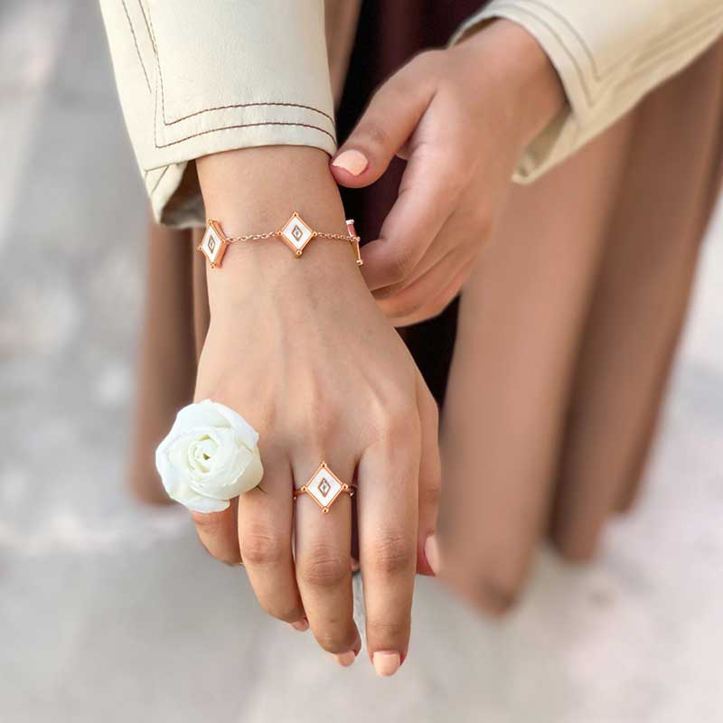 Kite / Ring Pearl Rose Gold