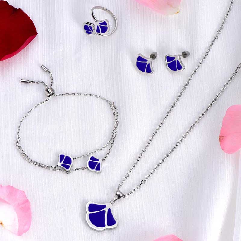 Tulip / Set Blue Silver