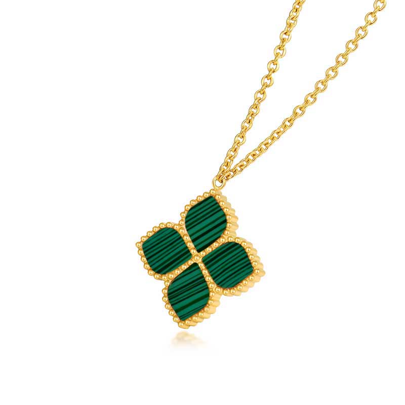 Joory / Necklace Malachite Gold